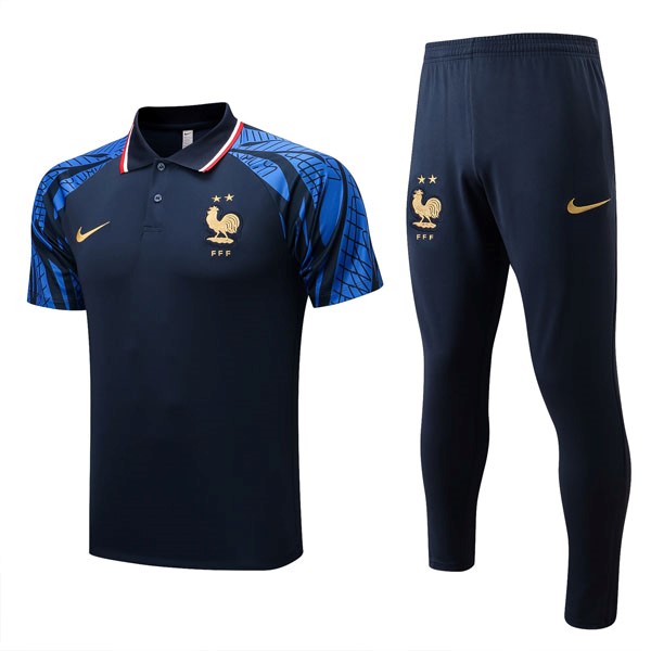 Polo Francia Conjunto Completo 2022 2023 Azul